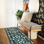 Washable Runner Rug, 2x6Ft Floral Rug Runners - Image 4