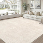 Area Rugs 9x12 Living Room: Bedroom Neutral Washable Carpet Beige | Large - Image 9