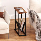 Yusong Narrow Side Table for Small Spaces, Small End Table Set of 2 - Image 8