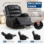 Rocking Recliner Chair for Adults Wide 360° Swivel Rocker Recliner - Image 4