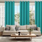 Blackout Curtains for Bedroom, 52 x 96 Inches Long, Peacock Teal | Thermal - Image 6