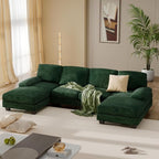 Furniwell Convertible Sectional Sofa Couch, 4 Seat Sofa Set - Image 6