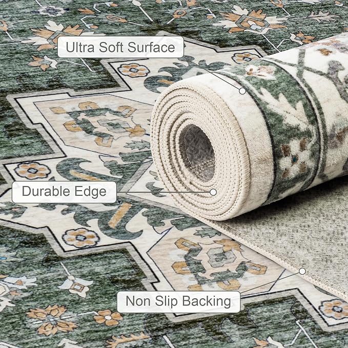 10x14 Area Rugs Living Room: Washable Rug - Image 7