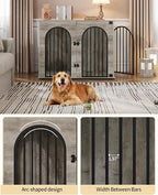 Hzuaneri 43.3" Wooden Dog Crate Furniture, Indoor Dog Kennel Dogs Cage - Image 3