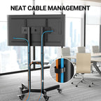 PERLESMITH Rolling TV Stand - Image 8