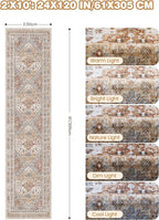 Runner Rug 2x10, Vintage Washable Rugs - Image 2