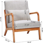Mid-Century Modern Accent Chair, Reading Armchair - Image 2