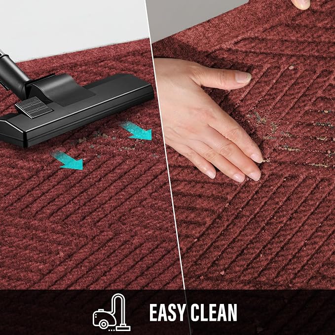 Durable Front Door Mat, Absorbent Muddy Dirt Resist Welcome Door Mats Outdoor - Image 7