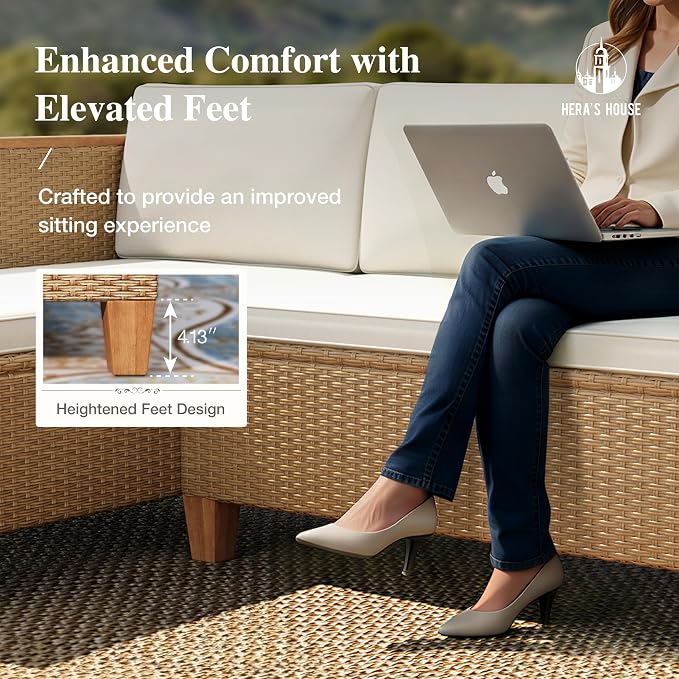 HERA'S HOUSE Small Patio Furniture Set - Image 6