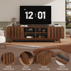 ONBRILL 70-Inch TV Stand for TVs up to 80 Inch, Mid-Century Modern Television - Image 4