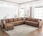 150.4" Large Sectional Couches for Living Room, 8 Seater L Shaped Modular by ZXDesign