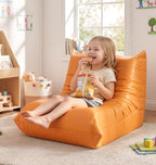 Hobestluk Small Bean Bag Chair Leather Waterproof Beanbag Lazy Floor Sofa Bean by YourHomeDeservesMore
