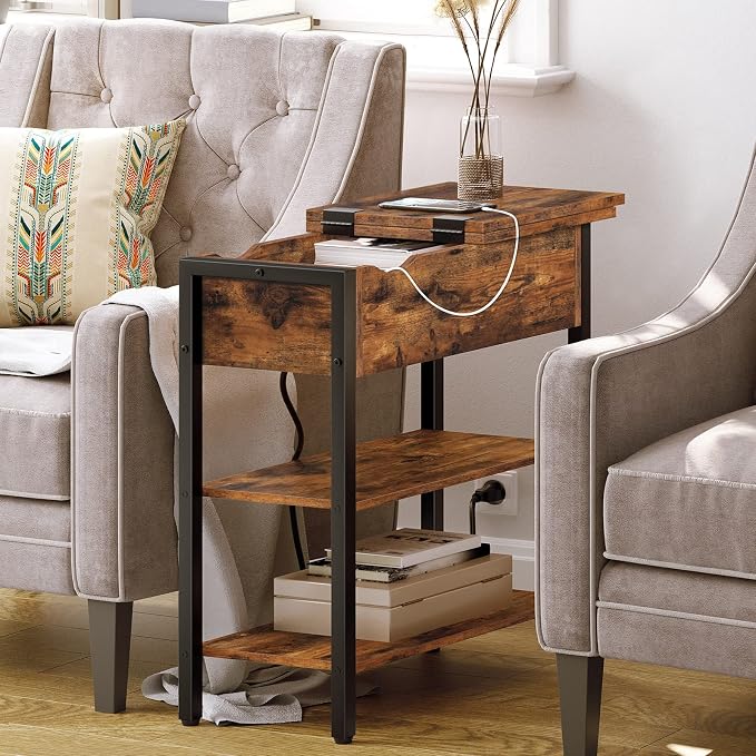 HOOBRO Set of 2 End Tables, Side Table - Image 7