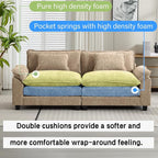 Oprisen 86" Modular Sectional Sofa, Comfy Cloud Couch Sectional Sofa, Chenille - Image 3