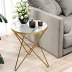 HLR Modern Round Side Table, End Table by HomeDeservesaRelaxLiving