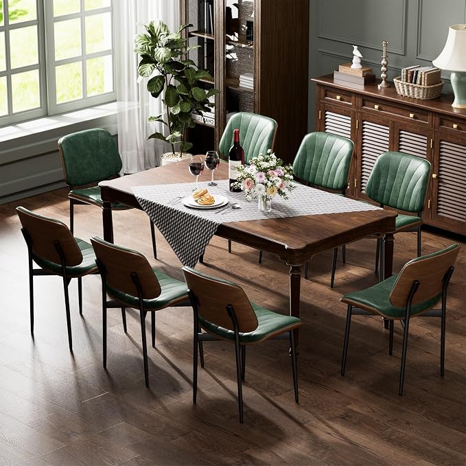 YaFiti Dining Chairs Set of 6, Dining Room and Kitchen Chairs, Mid Century - Image 3