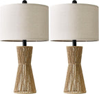 OYEARS 22.5" Table Lamps for Living Room, Boho Lamps Set of 2 for Bedrooms - Image 9