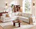 ABCASA Oversized Modular V Shaped Sectional Couches by ABCASA