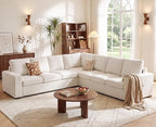 ABCASA Oversized Modular V Shaped Sectional Couches by ABCASA