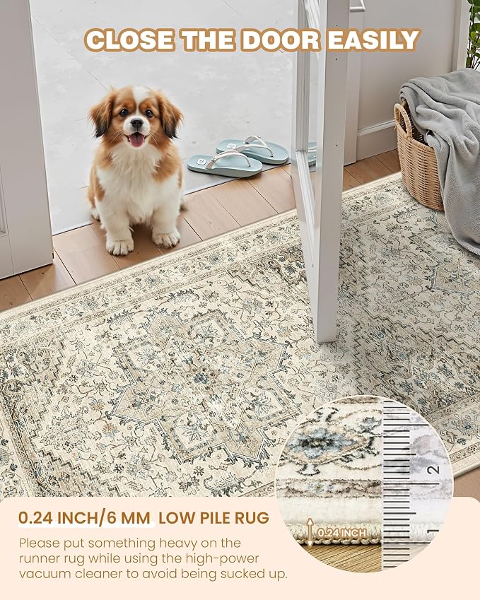 Kitchen Runner Rug Non Slip Washable Rugs 2.5x8, Carpet Runner - Image 6