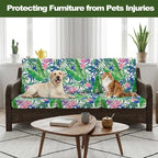 CALBODE 8 Pcs Outdoor Seat Cushion Covers, Tropical Plant | Botanical Chair - Image 6
