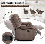 HAOMARKETS Manual Reclining Loveseat Sofa Set of 2 - Image 3