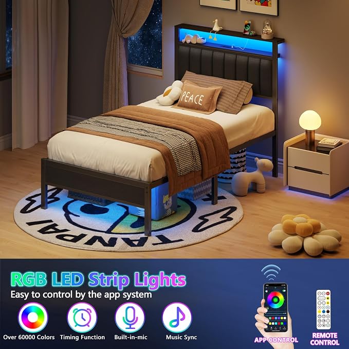 Furnulem Twin Size Bed Frame - Image 4