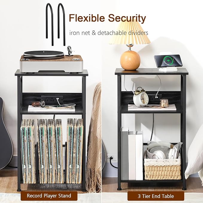 AMHANCIBLE Record Player Stand - Image 5