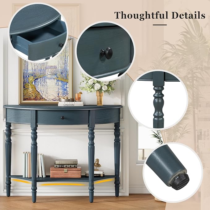 LUMISOL Half Moon Console Table - Image 3
