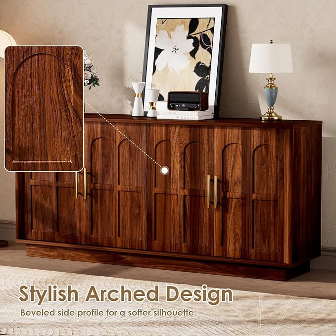 67'' Modern TV Stand for TVs up to 75'', Modern Long Media Console - Image 5