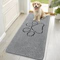 OLANLY Dog Door Mat for Muddy Paws 70x35, Paw Print Design Chenille Mud Mat | by OLANLY