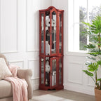 Glass Corner Display Cabinet - Image 6