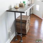 Restore by Pipe DÉCOR Live Edge Wood Console Table 48 in. x 16 in. x 34 in. - Image 6