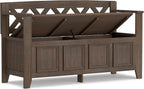 SIMPLIHOME Amherst Entryway Storage Bench - Image 4