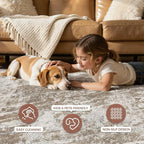 DMOYEST 6ft Round Washable Area Rug - Image 5