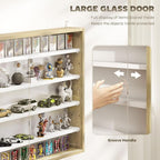 HOMCOM 5-Tier Display Cabinet, Glass Door Cabinet - Image 5