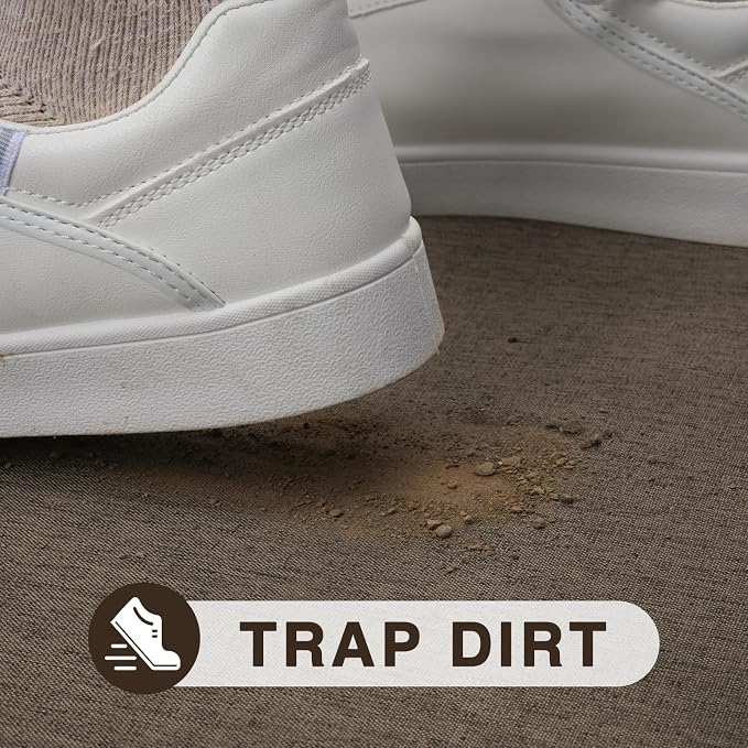 Ultra Thin Indoor Door Mat 17"x29", Non Slip Doormats, Rubber Backing, - Image 5