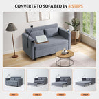 3-in-1 Convertible Sleeper Sofa Couch - Image 5