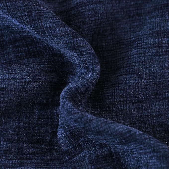 CaliTime Decorative Couch Throw Pillow Covers 16 X 16 Inches Navy Blue | Pack - Image 2
