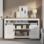 RoyalCraft TV Stand for 65+ Inch TV: Farmhouse Entertainment Center - Image 8