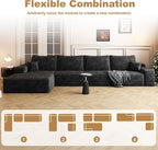 AUGOP 136" Sectional Couches for Living Room Modern Modular Sofa - Image 7