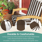 Outdoor Chair Cushions Set of 2, High Back Soft Seat Pad, Indoor Outside Use - Image 5