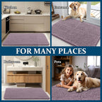OLANLY Dog Door Mat for Muddy Paws 70x24, Super Absorbent Chenille Mud Mat | - Image 8