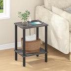 TUTOTAK End Table with Charging Station, Small Side Table, Nightstand Bedside - Image 5