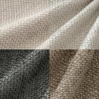 MIULEE Soft Decorative Chenille Euro Pillow Covers Neutral 26x26 Pack of 4 | - Image 2