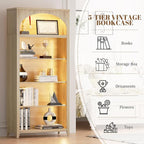 Dystler 5-Tier Arched Bookshelf - Image 6