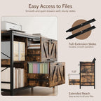 44" File Cabinet, Lateral Filing Cabinet - Image 6