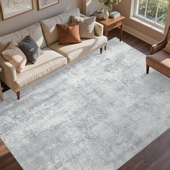 5x7 Ft Area Rugs for Living Room, Soft Non-Slip Washable Rugs Modern Abstract by Cuzwlovita