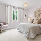 Room Darkening Curtains for Bedroom, 60 x 72 Inches Ivory, 2 Panels | Thermal - Image 6