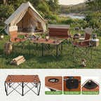 Camping Chair Set of 3, Outdoor Folding Camping Chairs - Image 5